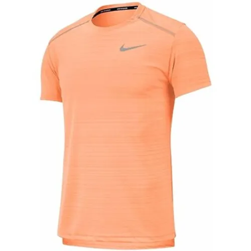 Nike  Drifit Miler  men's T shirt in Orange