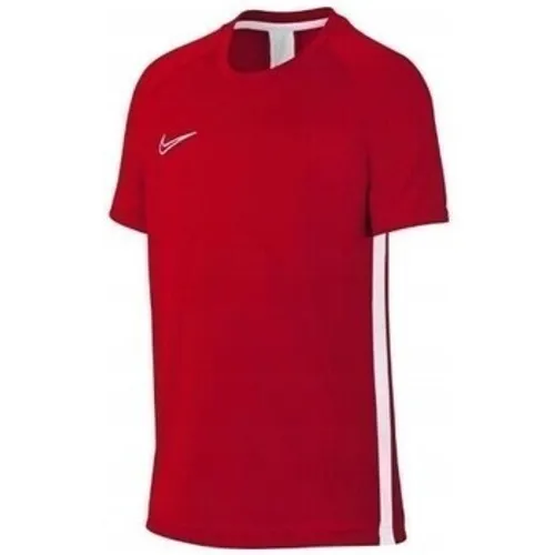 Nike  Dry Academy  boys's Children's T shirt in Red