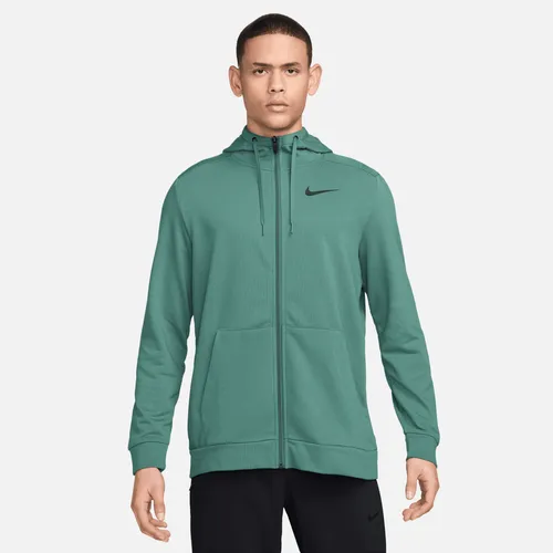Nike Dry Men's Dri-FIT Hooded Fitness Full-Zip Hoodie - Green - Polyester