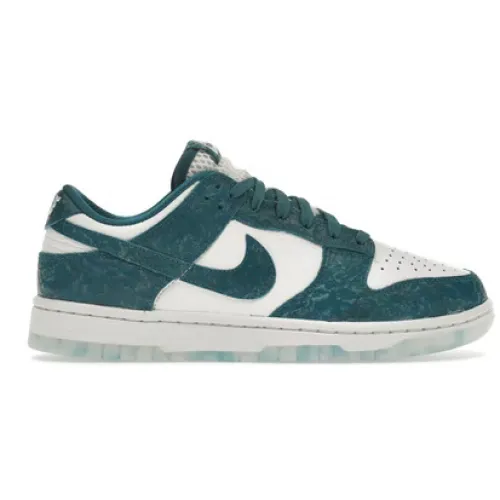 Nike , Dunk Low Leather Sneakers ,Blue female, Sizes: