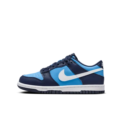 Nike Dunk Low Older Kids' Shoes - Blue - Leather