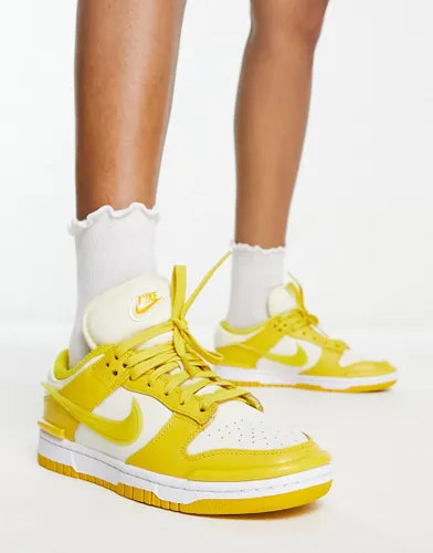 Nike Dunk Twist low trainers in vivid sulphur and cream - YELLOW