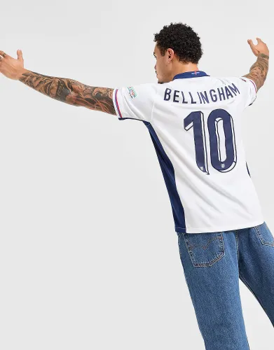 Nike England 2024 Bellingham #10 Home Shirt - White - Mens
