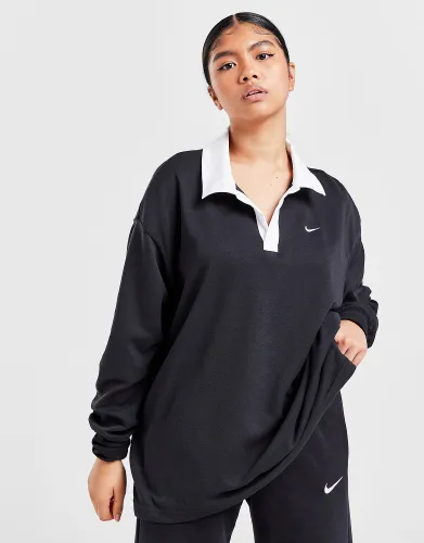 Nike Essential Oversized Polo Shirt - Black - Womens