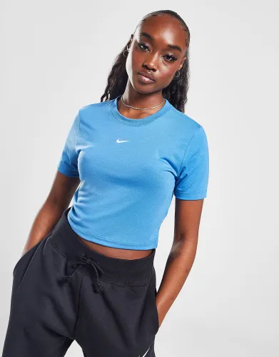 Nike Essential Slim Crop Top - Blue - Womens