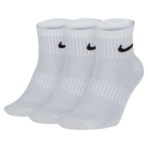 Nike Everyday Lightweight Training Ankle Socks (3 Pairs) - White - Polyester