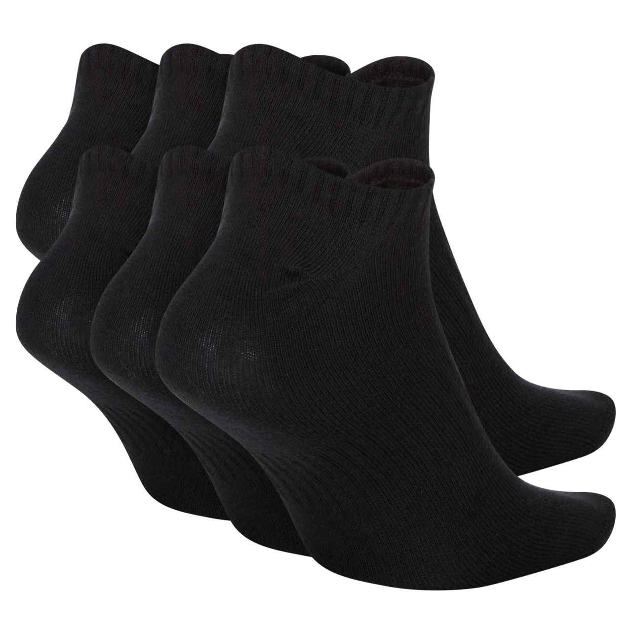 Nike Everyday Lightweight Training No-Show Socks (6 Pairs) - Black - Polyester