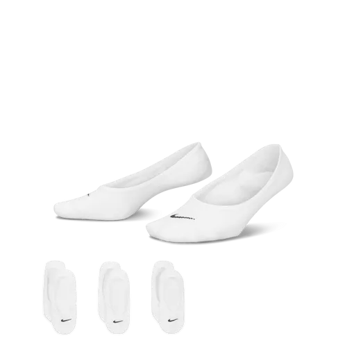 Nike Everyday Lightweight Women's Training Footie Socks (3 Pairs) - White - Nylon
