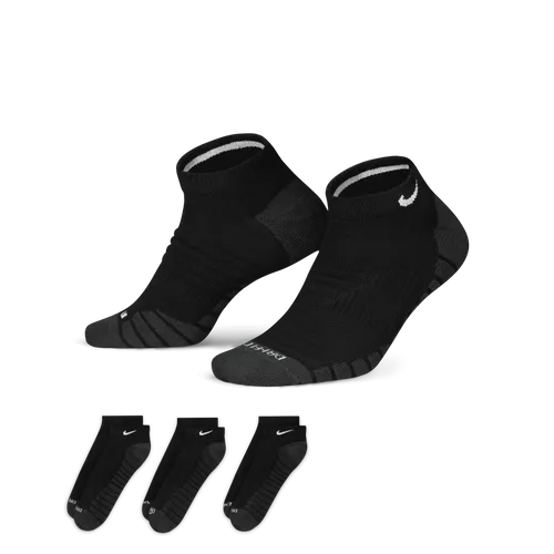 Nike Everyday Max Cushioned Training No-Show Socks (3 Pairs) - Black - Polyester