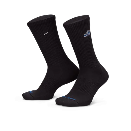 Nike Everyday Plus Cushioned Crew Socks (1 Pair) - Black - Polyester