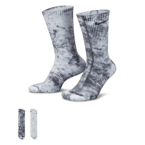 Nike Everyday Plus Cushioned Tie-Dye Crew Socks (2 Pairs) - Multi-Colour - Polyester