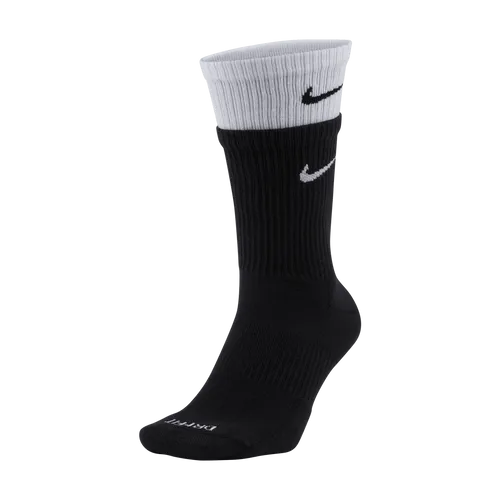 Nike Everyday Plus Cushioned Training Crew Socks - Black - Polyester