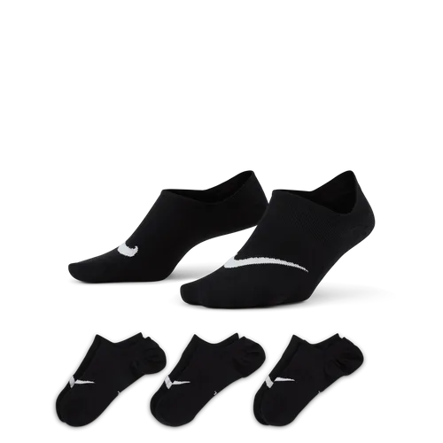 Nike Everyday Plus Lightweight Women's Training Footie Socks (3 Pairs) - Black - Polyester