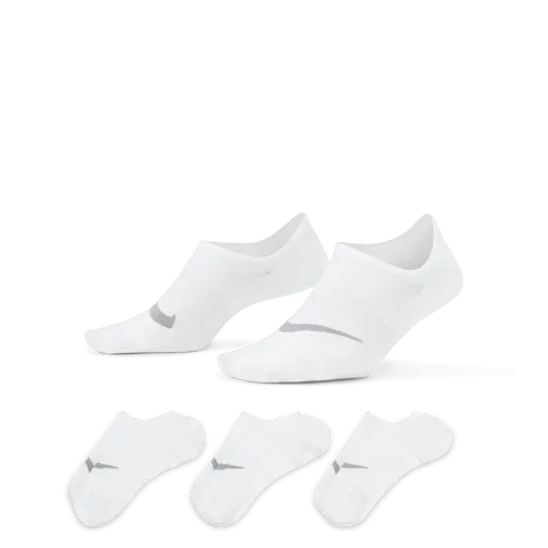 Nike Everyday Plus Lightweight Women's Training Footie Socks (3 Pairs) - White - Polyester