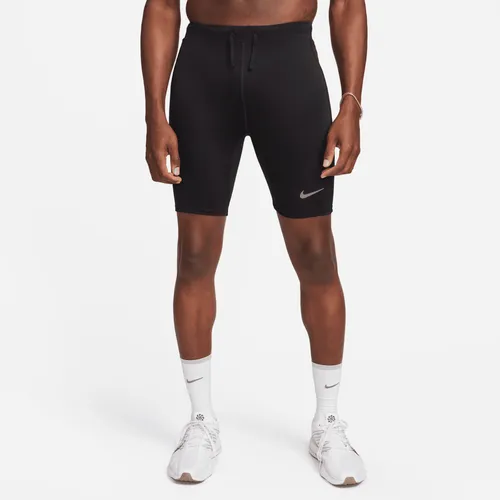 Nike Fast Men's Dri-FIT Brief-Lined Running 1/2-Length Tights - Black - Polyester