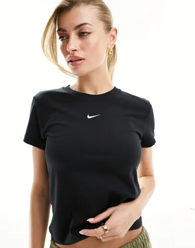 Nike fitted baby t-shirt in black