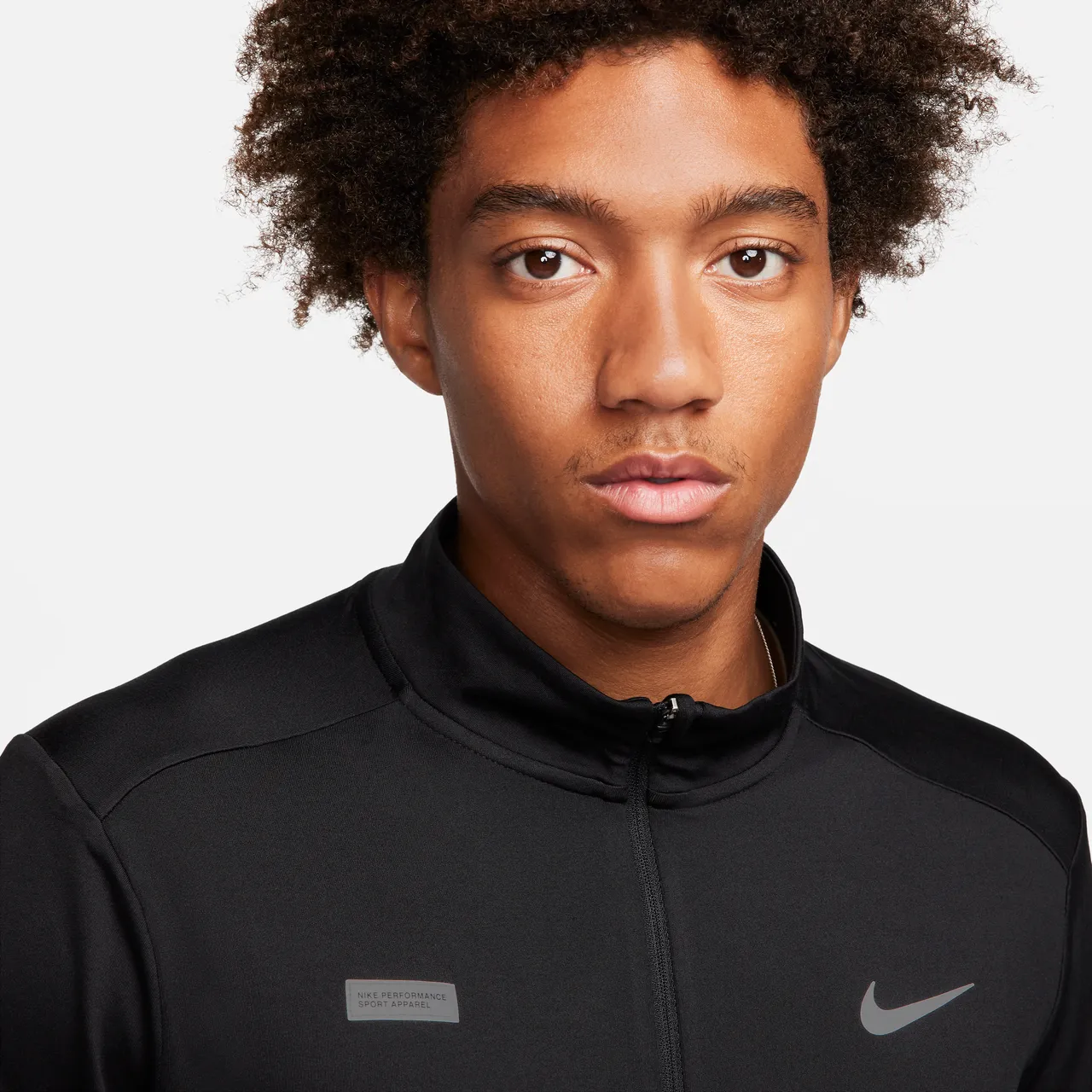 Nike Flash Men's Dri-FIT 1/2-Zip Running Top - Black - Polyester