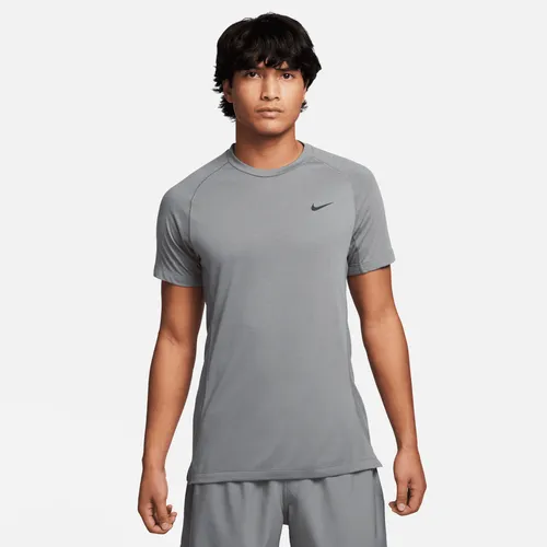 Nike Flex Rep Men's Dri-FIT Short-Sleeve Fitness Top - Grey - Polyester