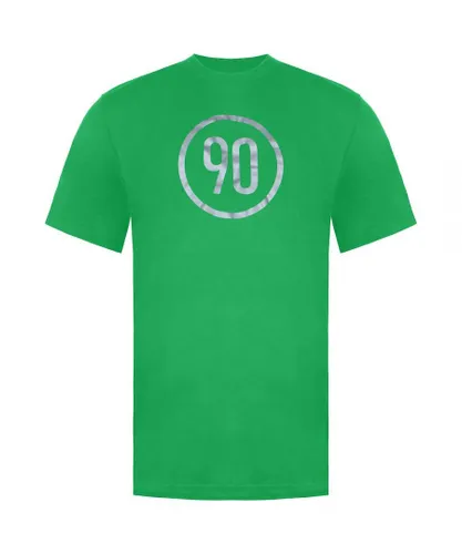 Nike Football Mens Green T-Shirt Cotton