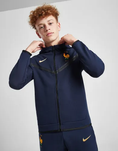 Nike France Tech Fleece Hoodie Junior - Navy - Kids