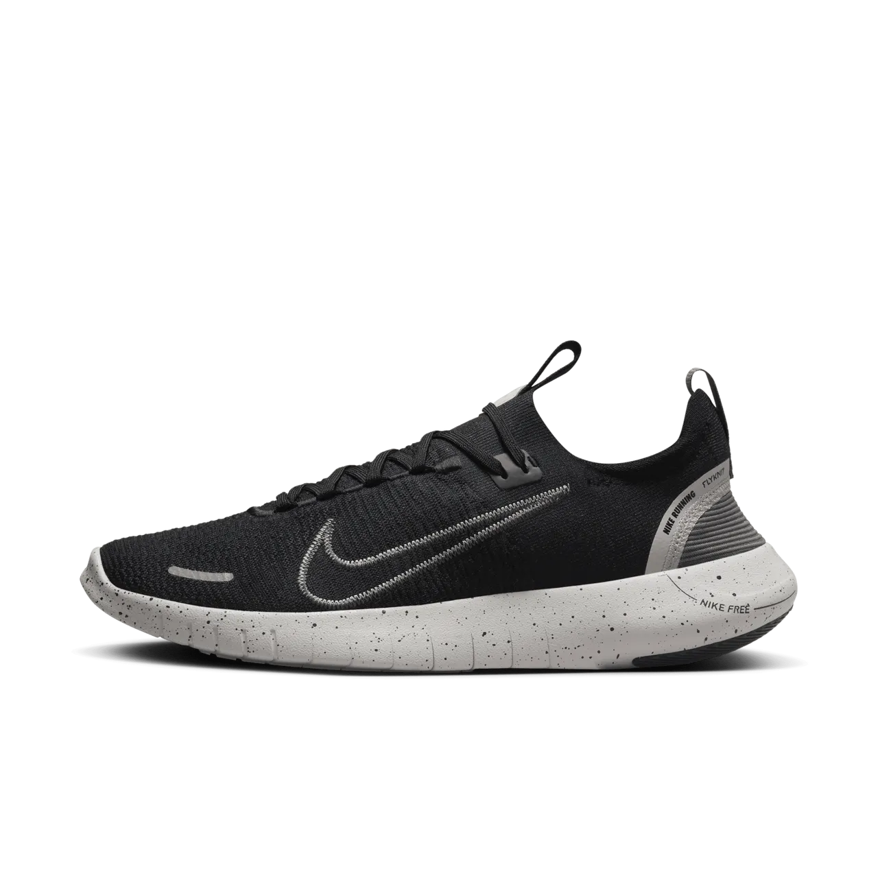 Nike Free RN NN Men's Road Running Shoes - Black