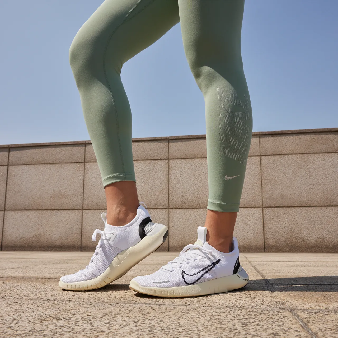 Nike Free RN NN Women's Road Running Shoes - White