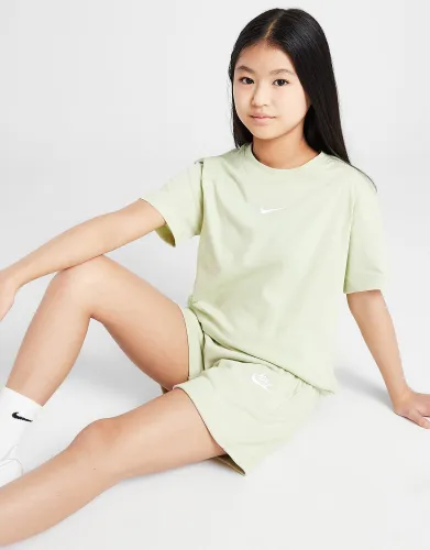Nike Girls' Club French Terry Shorts Junior - Green