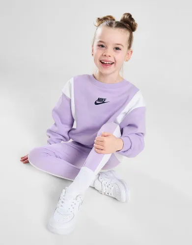 Nike Girls' Colour Block Tracksuit Children - Purple