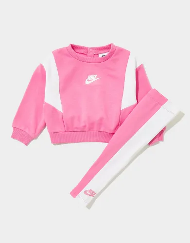 Nike Girls' Colour Block Tracksuit Infant - Pink