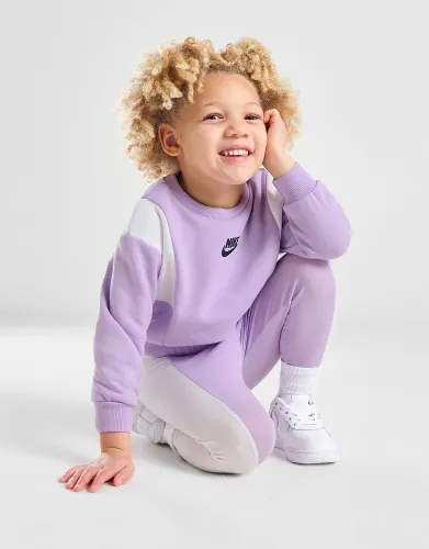 Nike Girls' Colour Block Tracksuit Infant - Purple