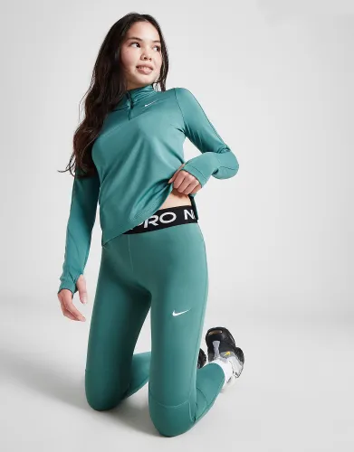 Nike Girls' Fitness Pro Tights Junior - Green