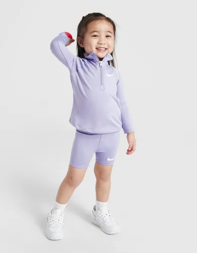 Nike Girls' Pacer 1/4-Zip/Shorts Set Infant - Purple
