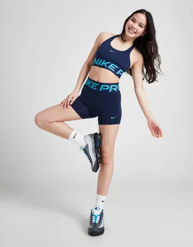 Nike Girls' Pro 3" Shorts Junior - Blue - Kids