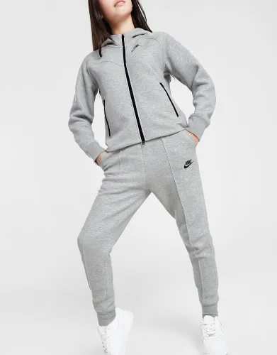 Nike Girls' Tech Fleece Joggers Junior - Dark Grey Heather - Womens
