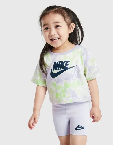 Nike Girls' Tie-Dye T-Shirt/Shorts Set Infant - Purple