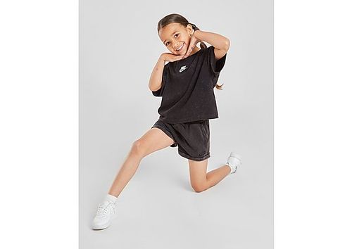 Nike Girls' Washed Shorts Children - Black - Kids