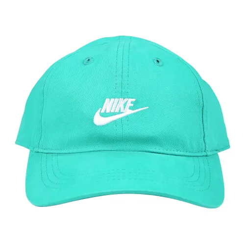 Nike , Green Cotton Hat with Visor ,Green unisex, Sizes: ONE
