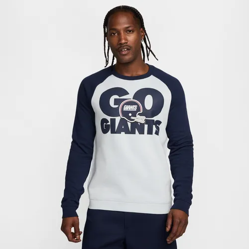Nike Historic Raglan (NFL Giants) Men's Sweatshirt - Grey - Polyester