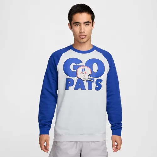 Nike Historic Raglan (NFL Patriots) Men's Sweatshirt - Grey - Polyester