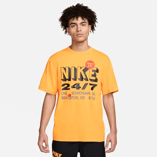 Nike Hyverse Men's Dri-FIT UV Short-Sleeve Fitness Top - Yellow - Polyester