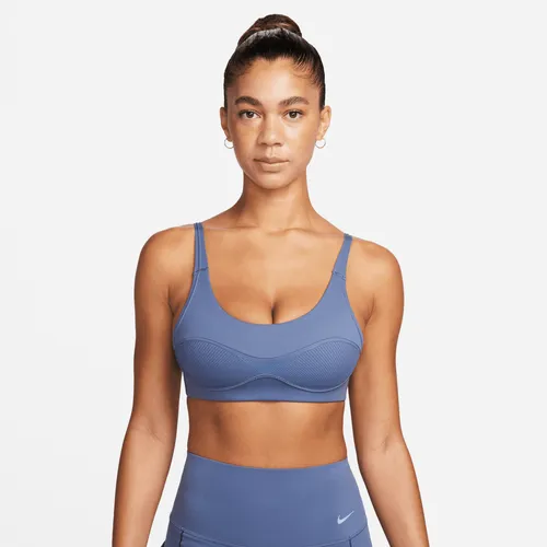 Nike Indy City Essential Women's Light-Support Lightly Lined Sports Bra - Blue - Polyester