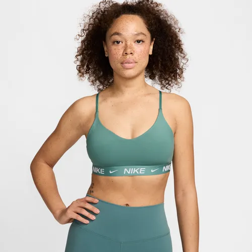 Nike Indy Light-Support Women's Padded Adjustable Sports Bra - Green - Polyester