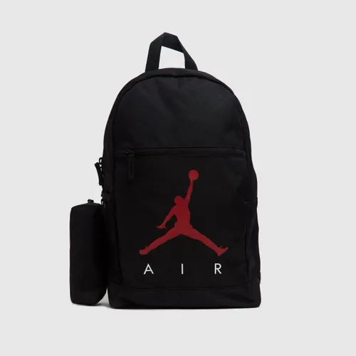 Nike Jordan Black & Red Kids Jordan Backpack & Case, Size: One Size