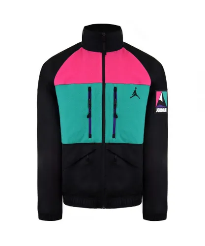 Nike Jordan Long Sleeve Black Zip Up Mens Winter Utility Jacket CT3380 010 Nylon