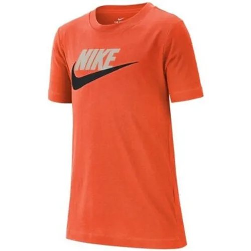 Nike  JR  boys's Children's T shirt in Orange