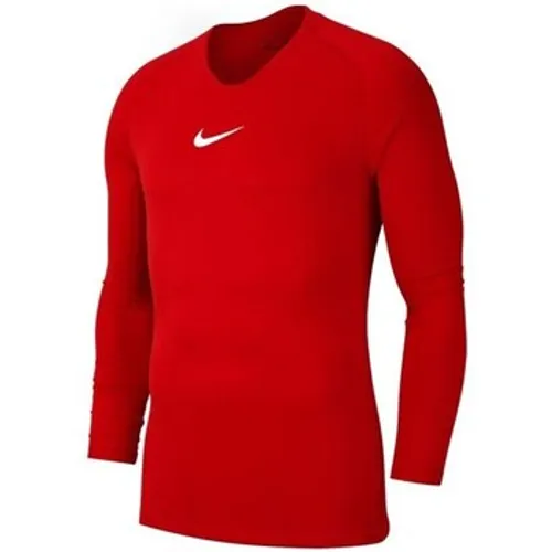 Nike  JR Dry Park First Layer  boys's Children's T shirt in Red