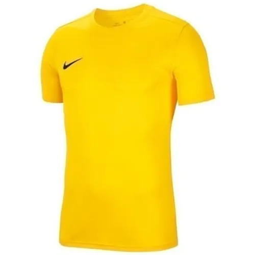 Nike  JR Dry Park Vii  boys's Children's T shirt in Yellow