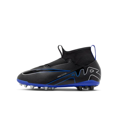Nike Jr. Mercurial Superfly 9 Academy Younger/Older Kids' Artificial-Grass High-Top Football Boot - Black