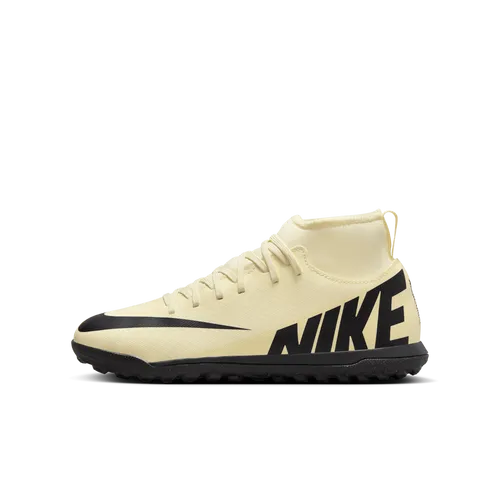 Nike Jr. Mercurial Superfly 9 Club Younger/Older Kids' Turf High-Top Football Shoes - Yellow