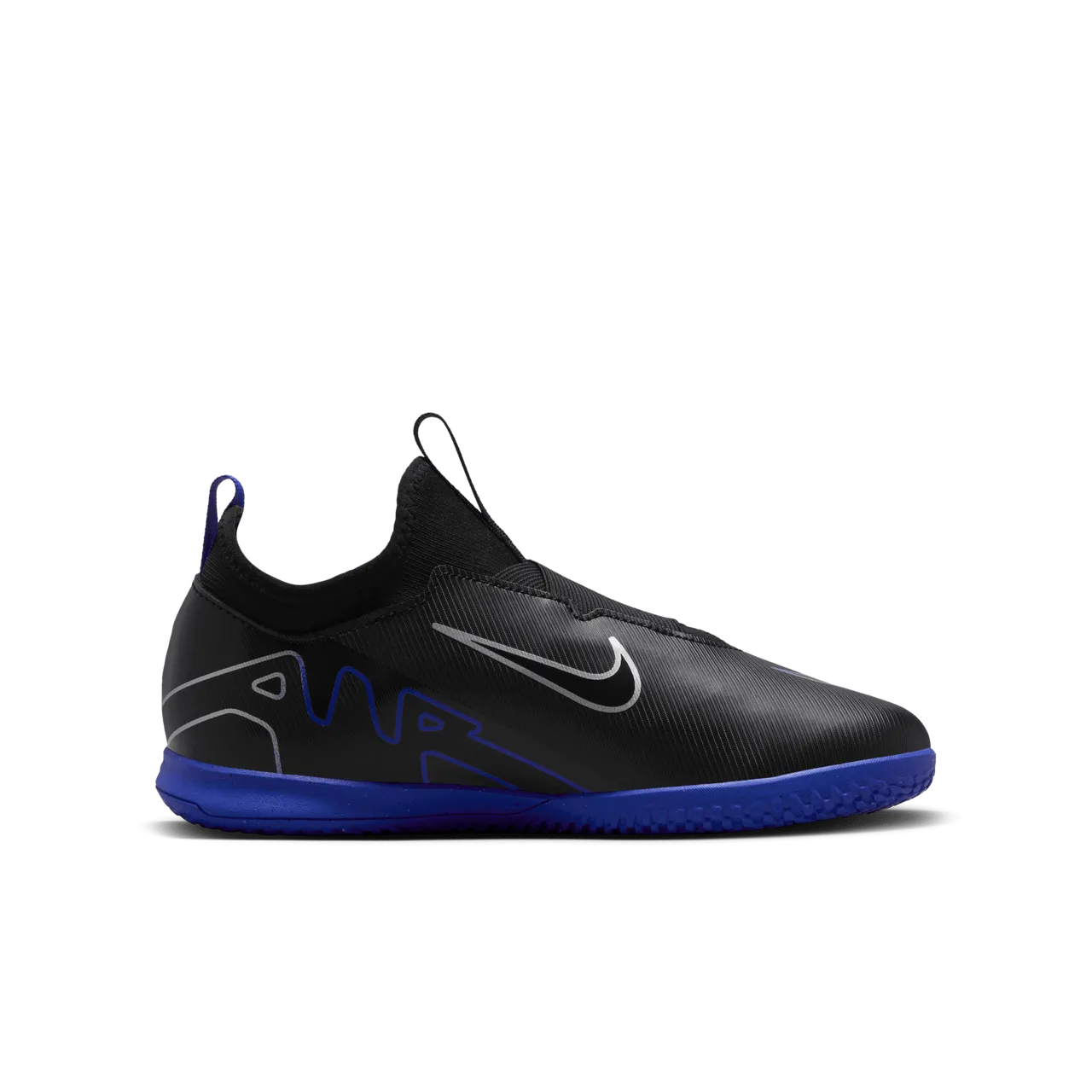 Nike Jr. Mercurial Vapor 15 Academy Younger/Older Kids' Indoor Court Low-Top Football Shoes - Black